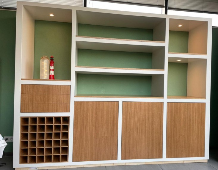 Nieuwe wandkast voor de woonkamer