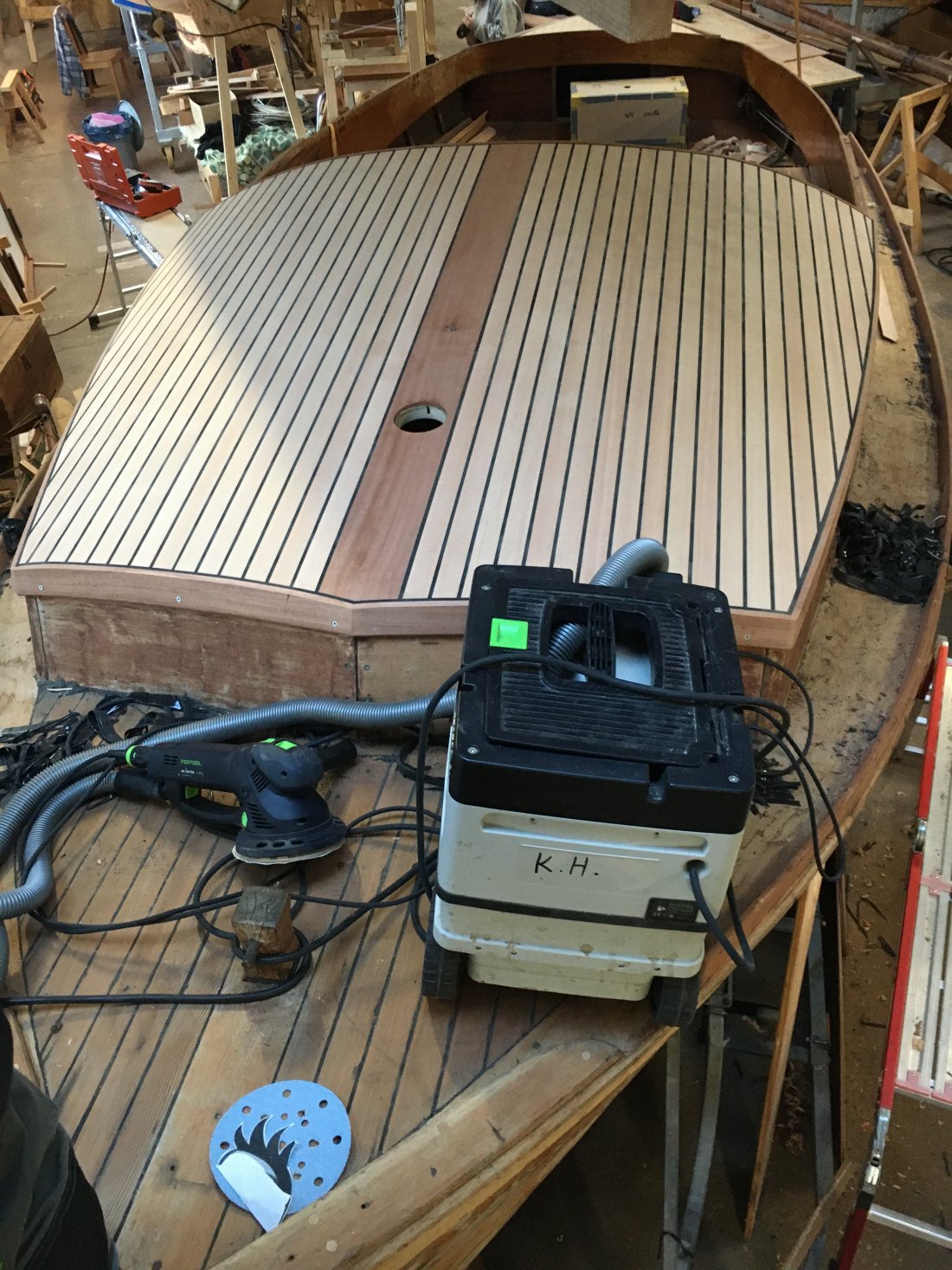 Detail van het kajuitdak