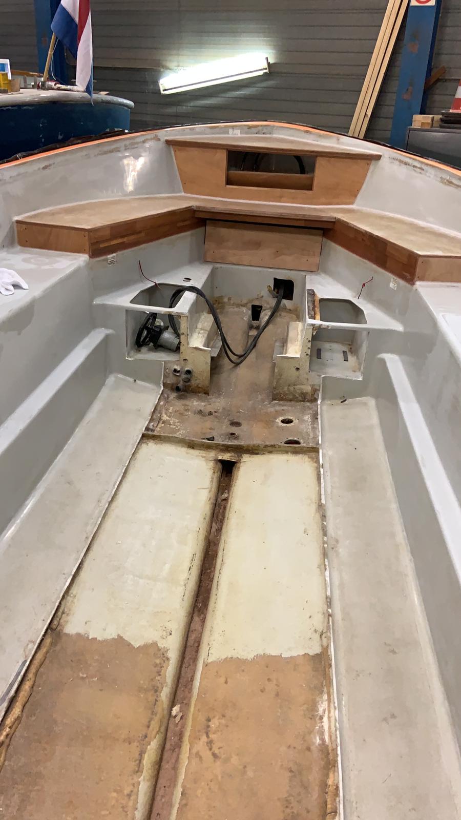 Inbouwen van het interieur...